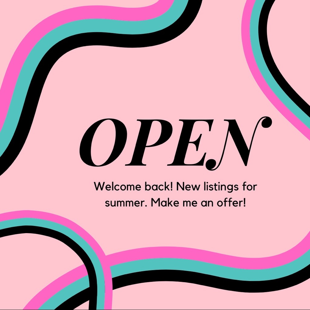 WE ARE OPEN 🖤👻